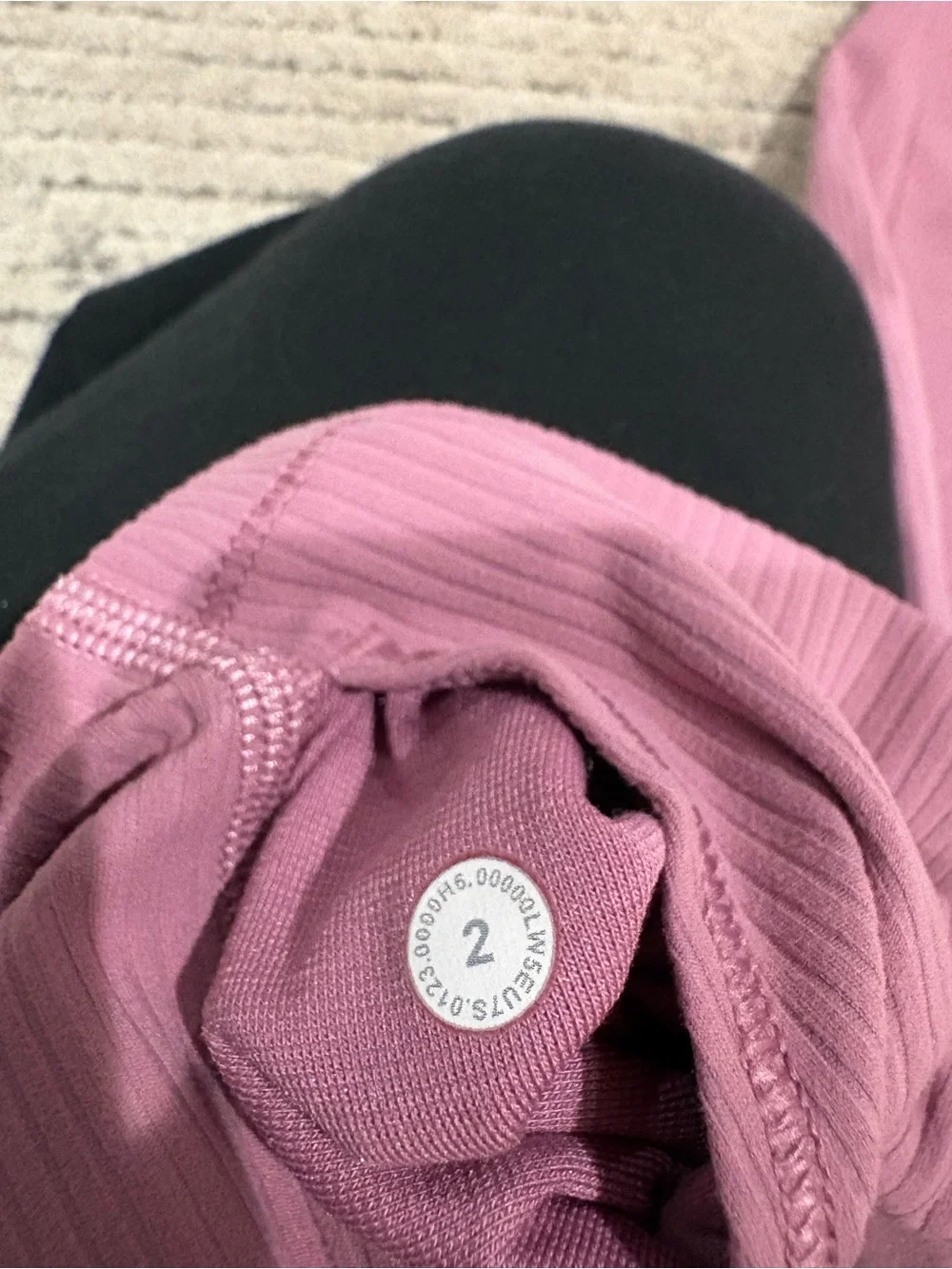 lululemon athletica Ribbed High-Waist Leggings in Mauve